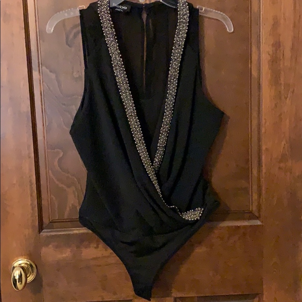 BEBE Fun body suit - beaded trim